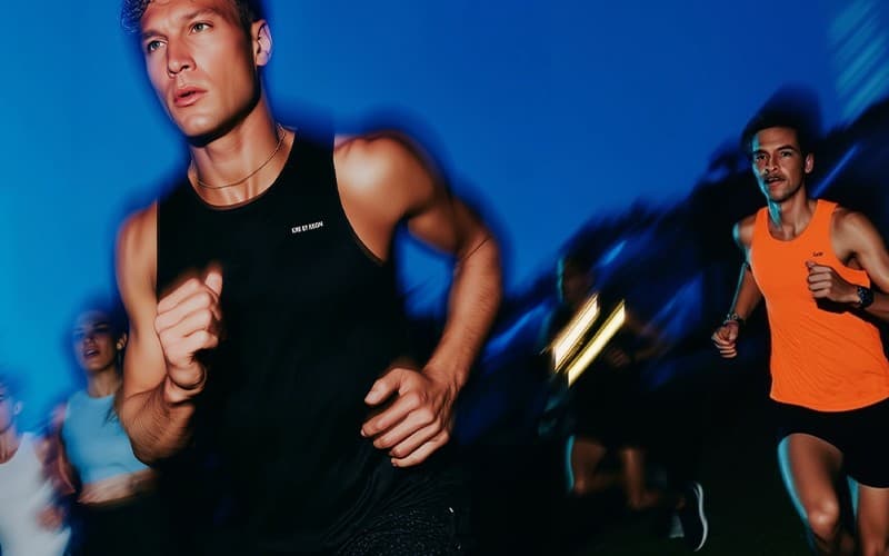 Individual exercising outdoors with healthy consistent habits