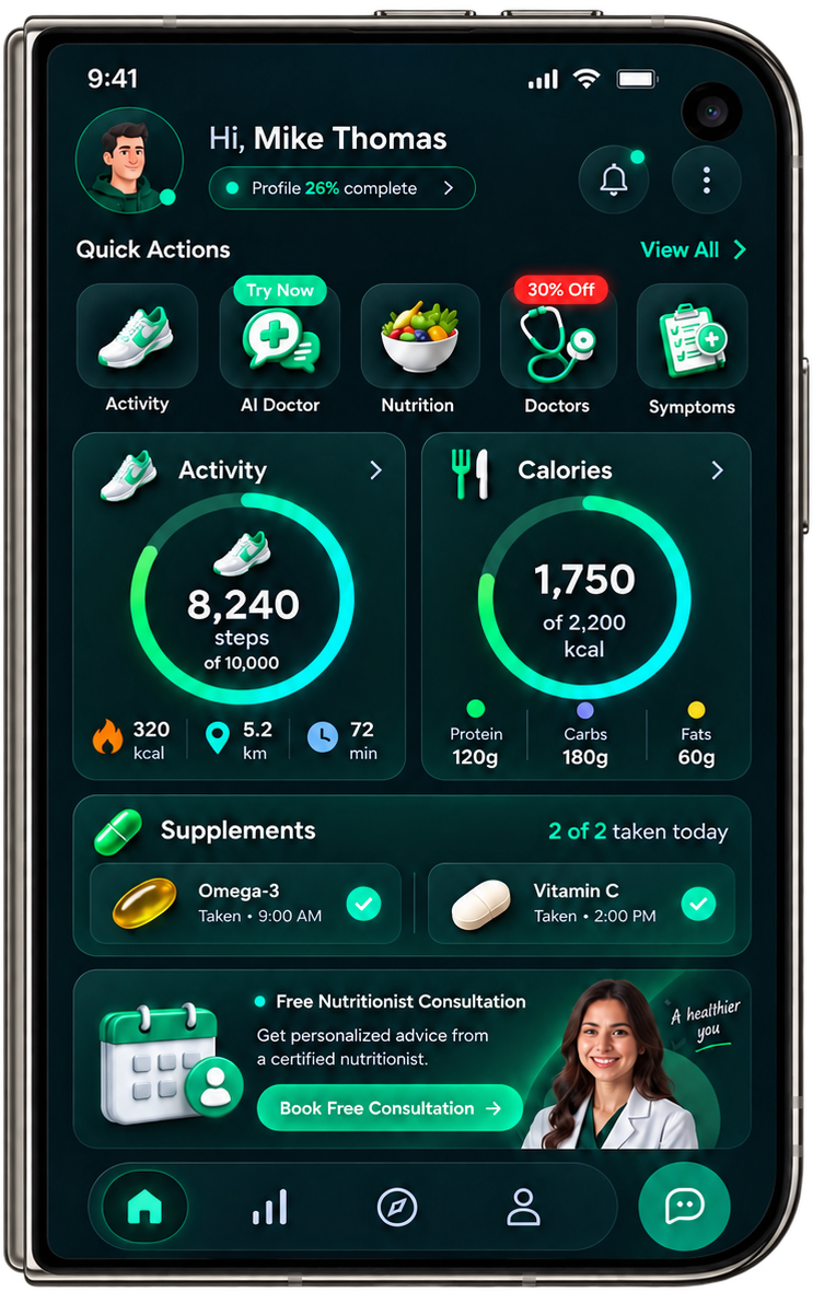 My Juno Health Multi-Screen App Demonstration